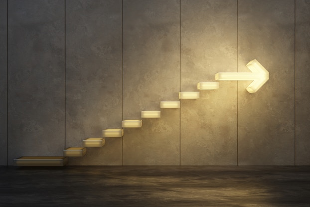 stairs leading to growth
