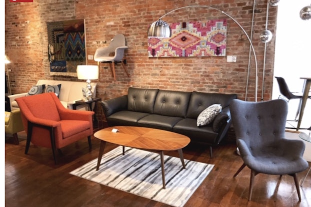  Family-owned Algin Furniture, located in Cincinnati, offers retro and vintage furnishings and decor for home or office.
