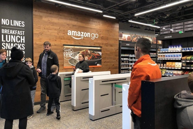 inside of amazon go location