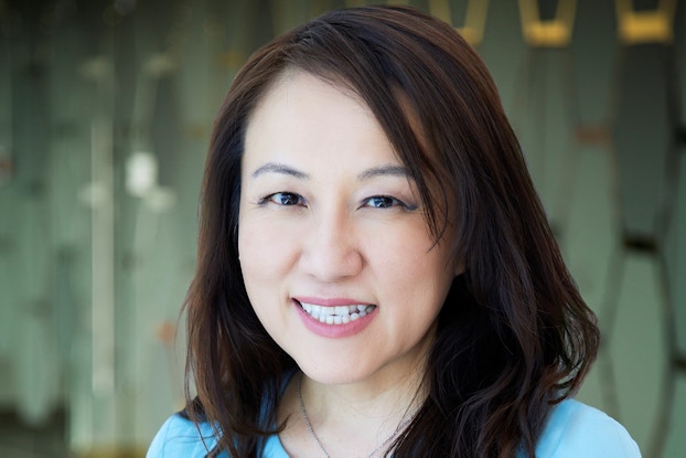  Headshot of Angela Hsu, CMO of Overstock.com.