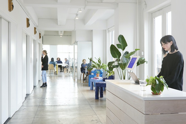 interior of artsy NY office