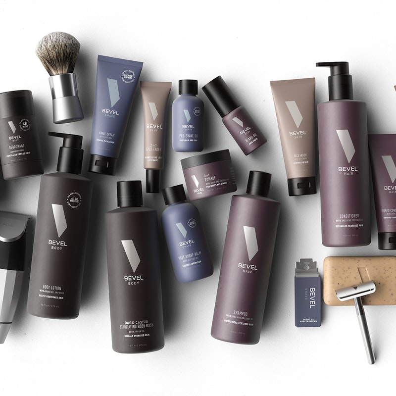  Products from Bevel spread out flat on a white surface. 