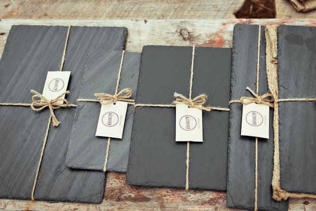 American-made slate cheese boards by Brooklyn Slate
