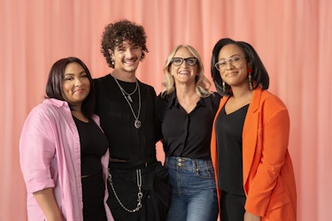 Ulta Beauty employees with Mel Robbins.