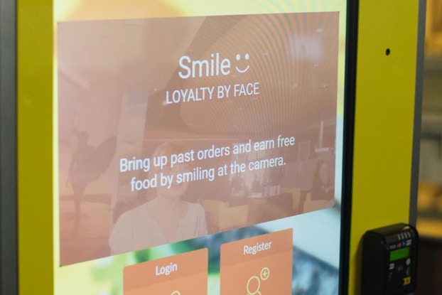 facial recognition kiosk at cali group