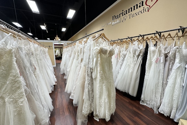  Interior of Darianna Bridal, a bridal shop located in Warrington, PA.