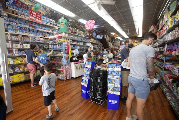  Interior of the Economy Candy store in NYC.