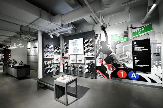  Inside of Foot Locker store