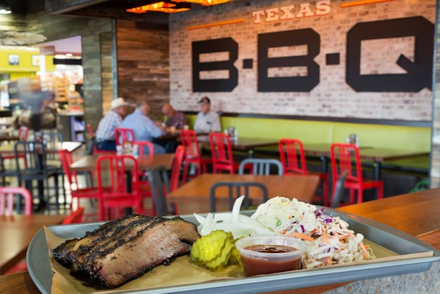 Interior of a True Texas BBQ location at H-E-B.
