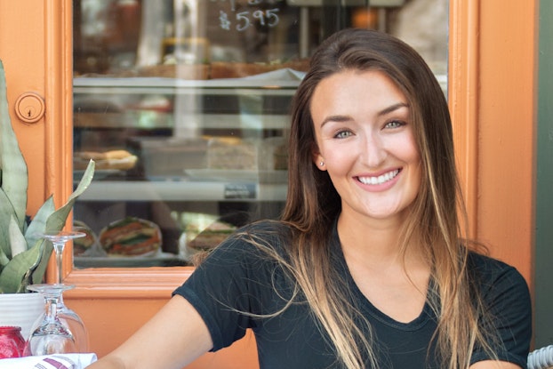  Headshot of Haley Pavone, the founder and CEO of Pashion Footwear.