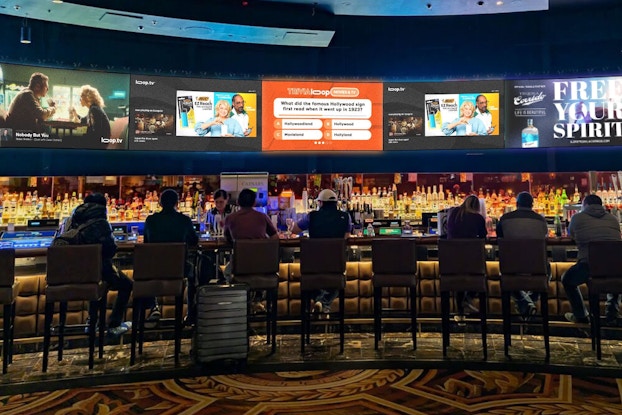 Loop screens display music and other short-form videos on screens in public venues.