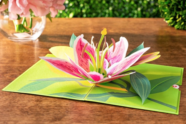  Pop-up greeting card displayed on a table by Lovepop.