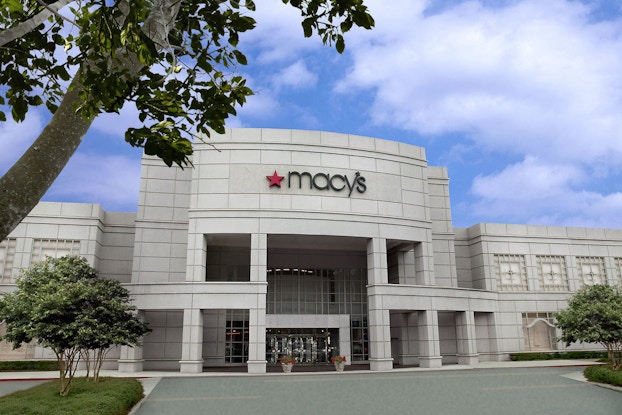 Exterior of Macy's building.