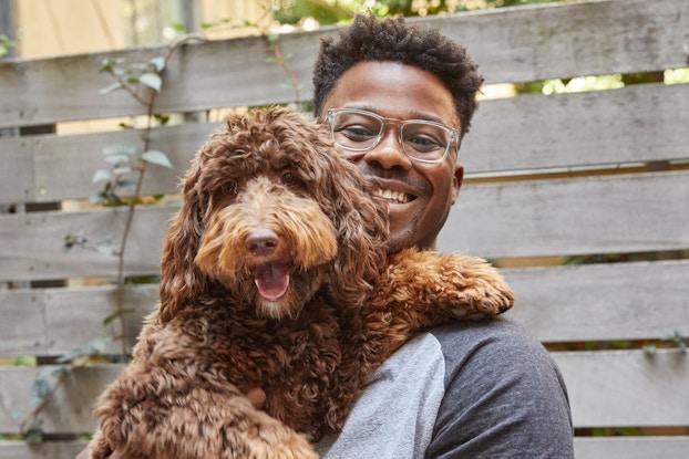 petplate founder renaldo webb and his dog cooper