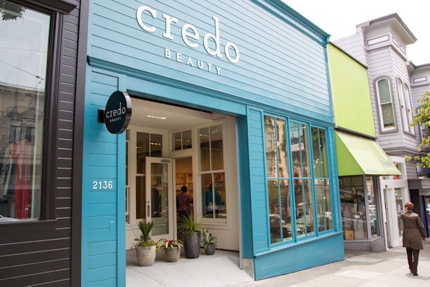 exterior of credo beauty store location