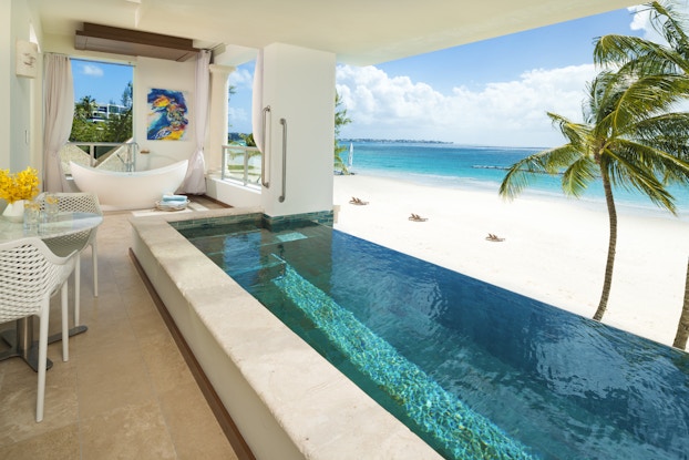  sandals royal barbados beachfront suite with tub