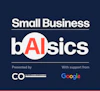 a blue background with white text and a circle with a white circle with a red circle with white text