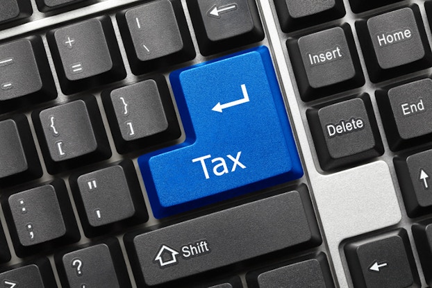 Tax key on keyboard