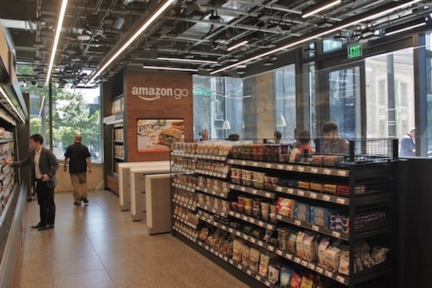 inside of amazon go location