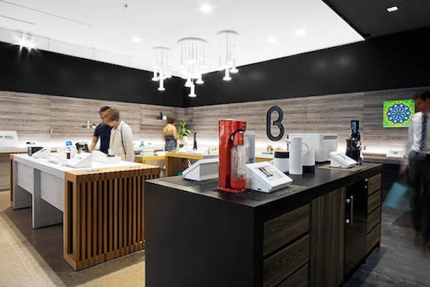 interior of b8ta austin location