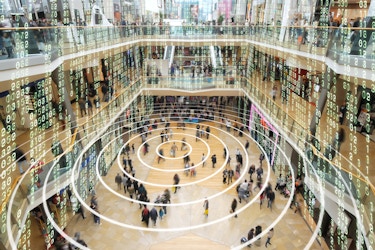  interior of mall showing cellphone locations 