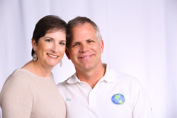  Cynthia and Tim Holliday, owners of Children’s World Uniform Supply.