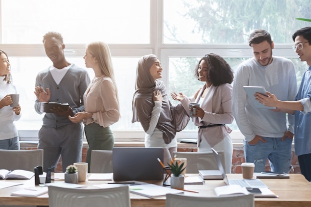 group of diverse coworkers
