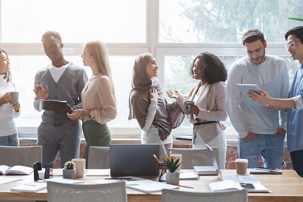  group of diverse coworkers