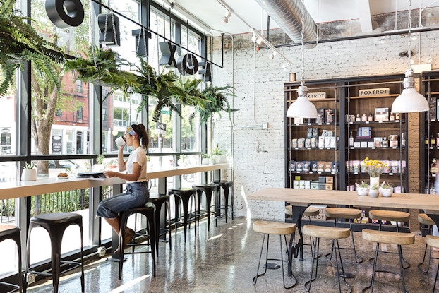  interior of foxtrot store