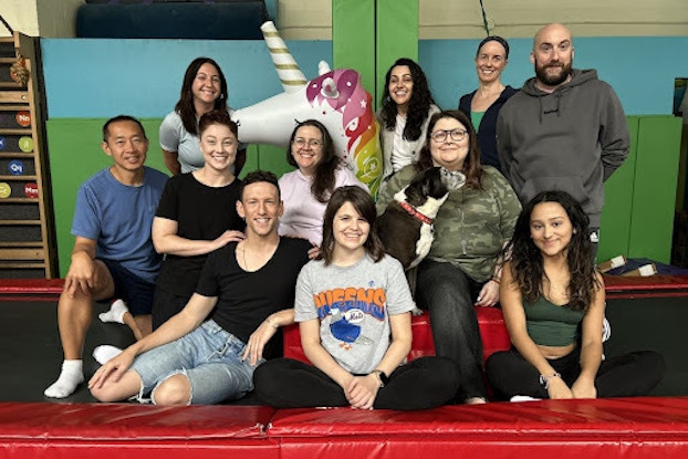 Group shot of Industry Gymnastics employees.