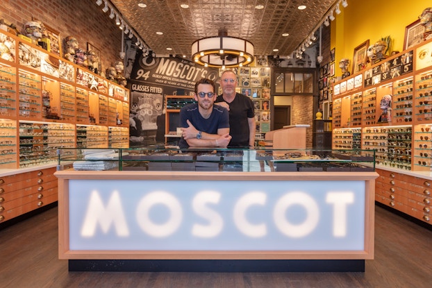  Zack and Harvey Moscot at the Austin Moscot store.