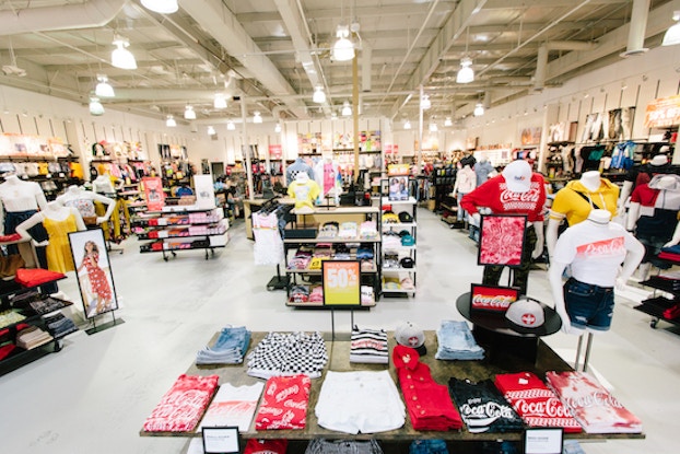 interior of rue21 store