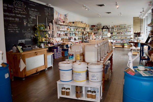  Interior of Sustainable Haus Mercantile shop in New Jersey.