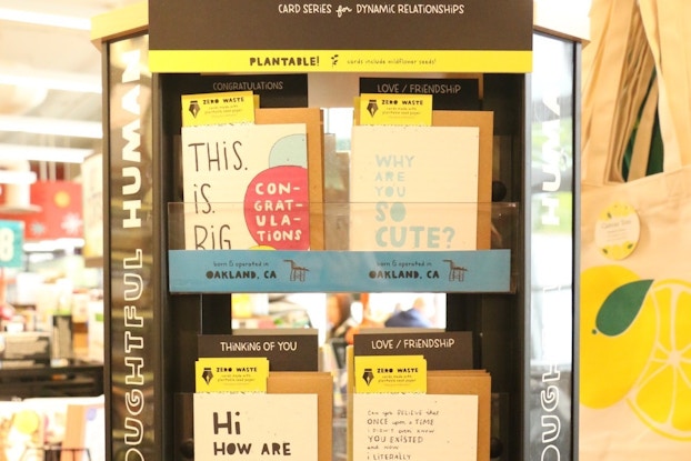  thoughtful human, cards, display