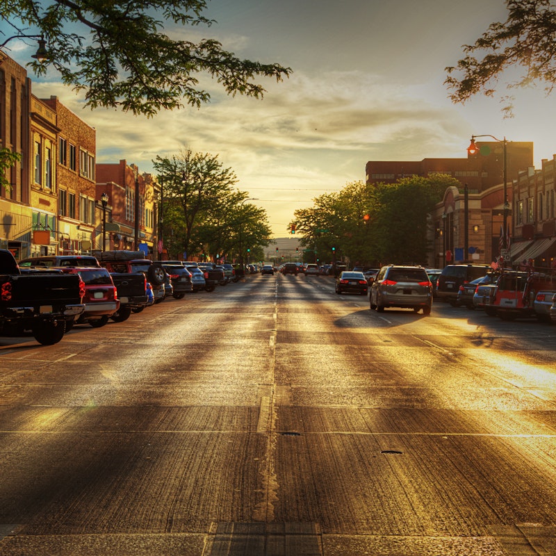 Sunset on Main Street USA. 