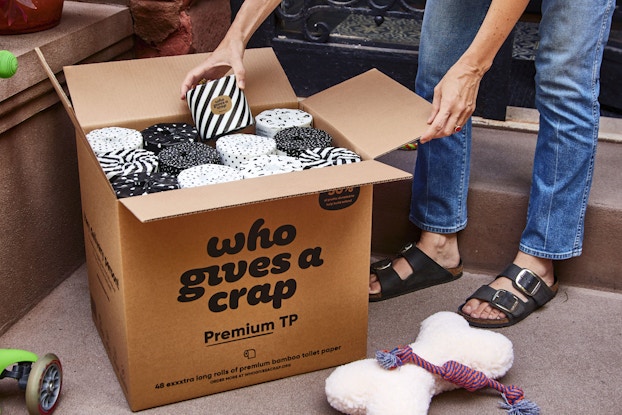 Unboxing of Who Gives a Crap toilet paper