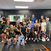 a group of people posing for a photo